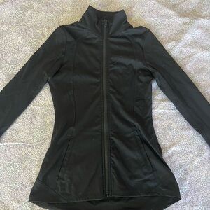 Gottex Black Fitted Zip-Front Athletic Jacket